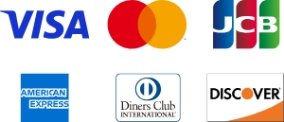VISA mastercard JCB アメリカン・エキスプレス ダイナースクラブ ディスカバーカード